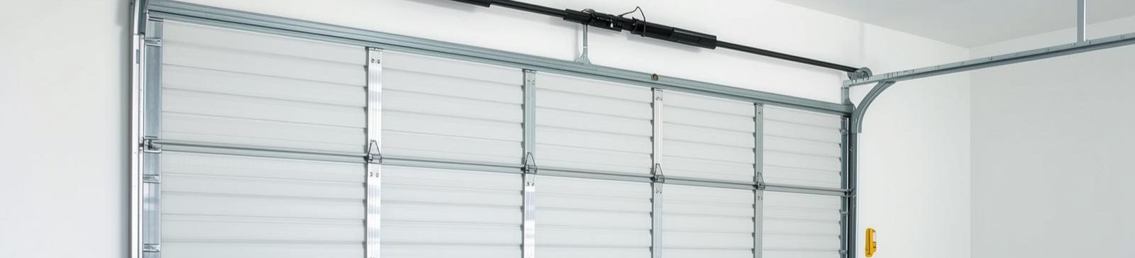 Closed garage door with clean interior showing safe and well-maintained system in Clermont, FL